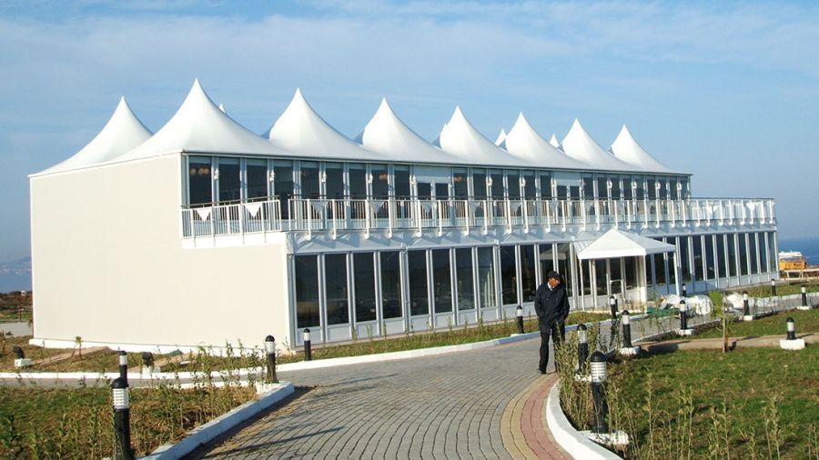 Doppelstockkzelt mit Pagodendach